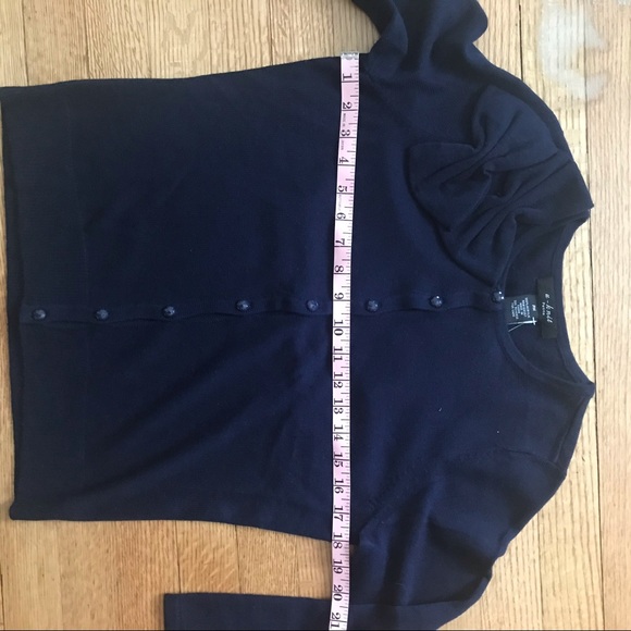 U-knits cardigan Military navy blue Bow rockabilly - Picture 5 of 11